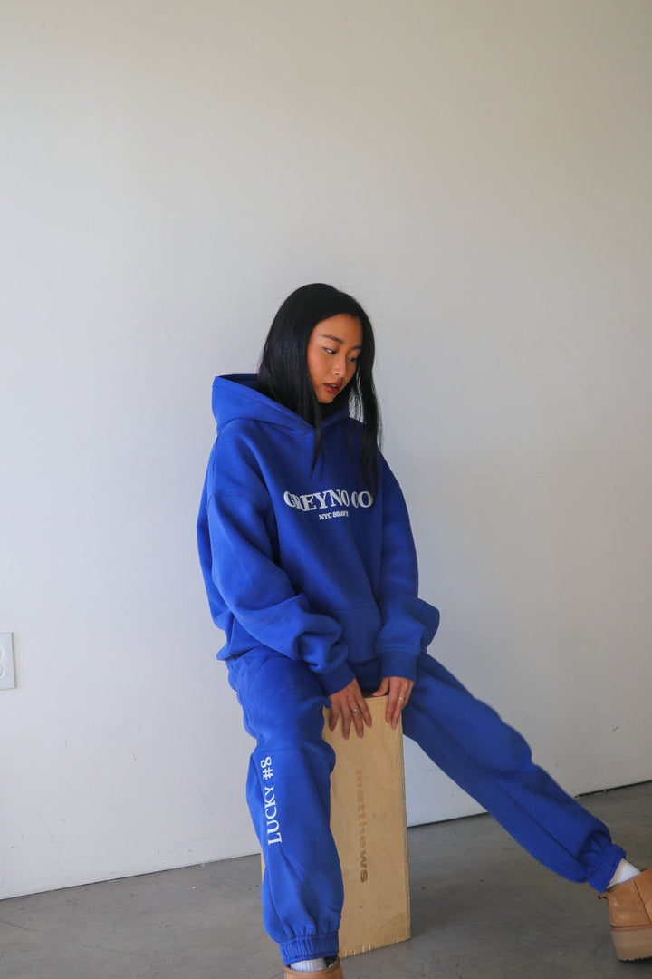 lucky 8 hoodie - Sapphire