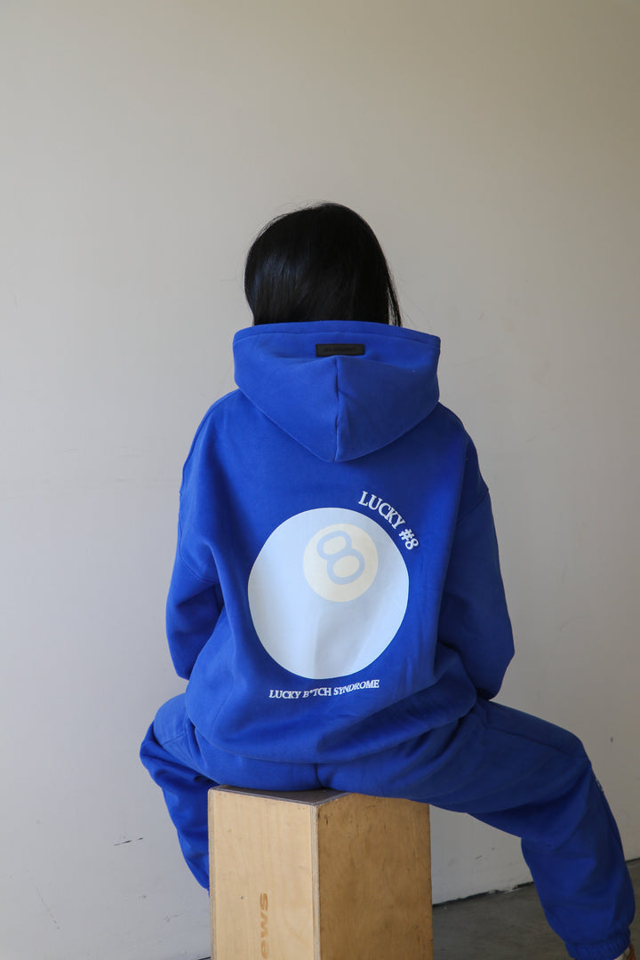 lucky 8 hoodie - Sapphire