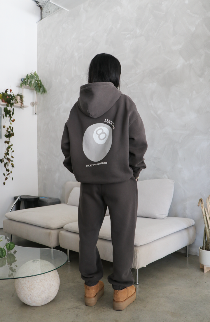 lucky 8 hoodie - Graphite